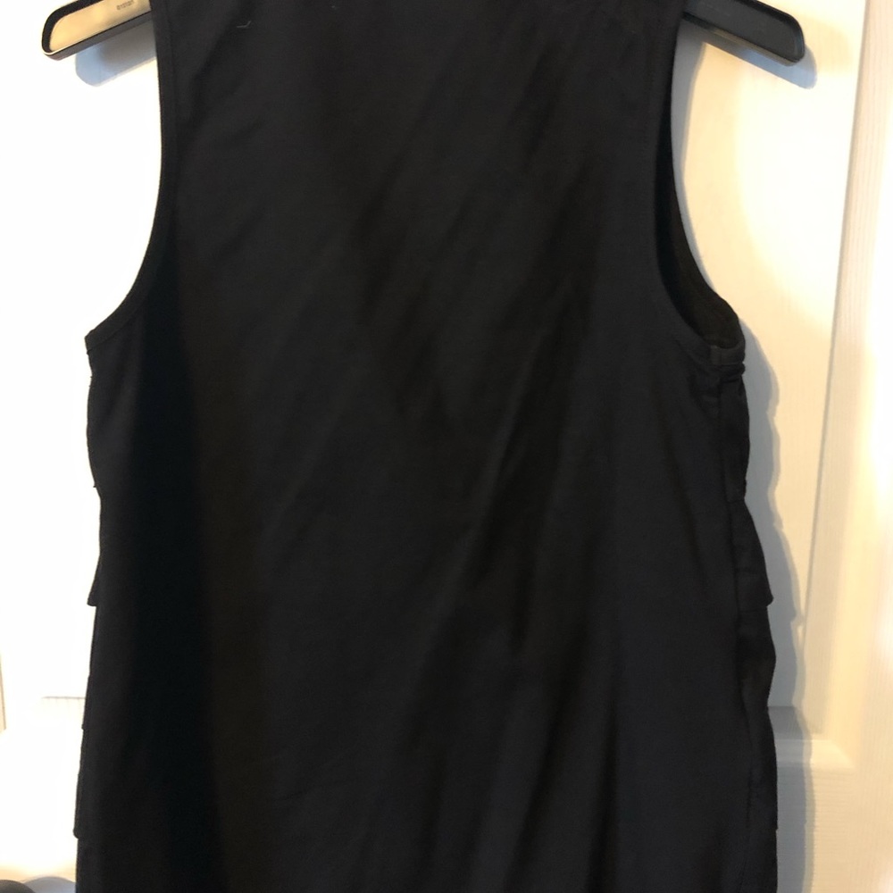 Black Ruffled Front Tank - Picture 2 of 2